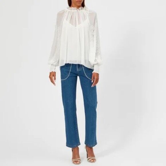 See By Chloé Women's Tulle Blouse‎ - Picture 1 of 11